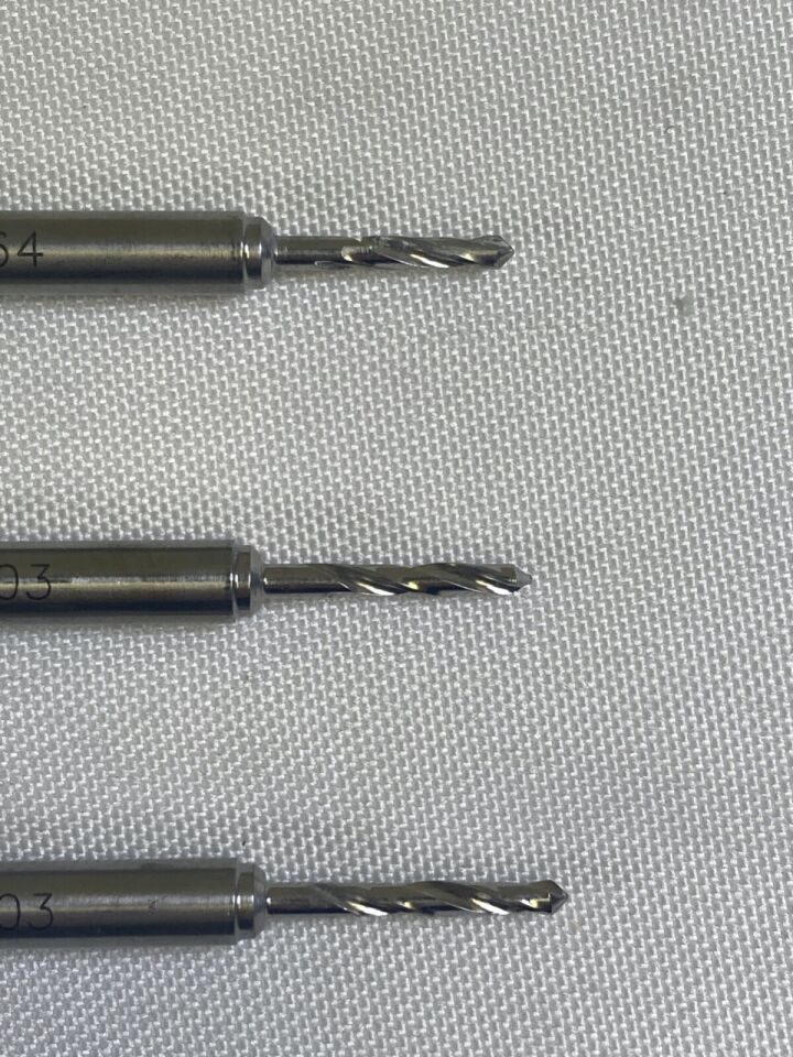 ODEV 2.5mm x 12 14 16mm Drill Bits Neuro Spine Set of 3 2.5mm Drill Bits Neuro Spine Orthopedics — photo 3