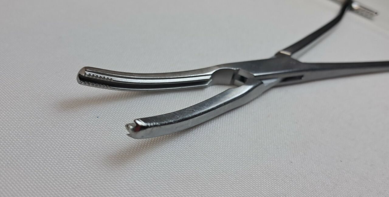 JARIT 505-281 8-1/2" Locking Serrated Z-Hysterectomy/Parametrium Forceps — photo 5