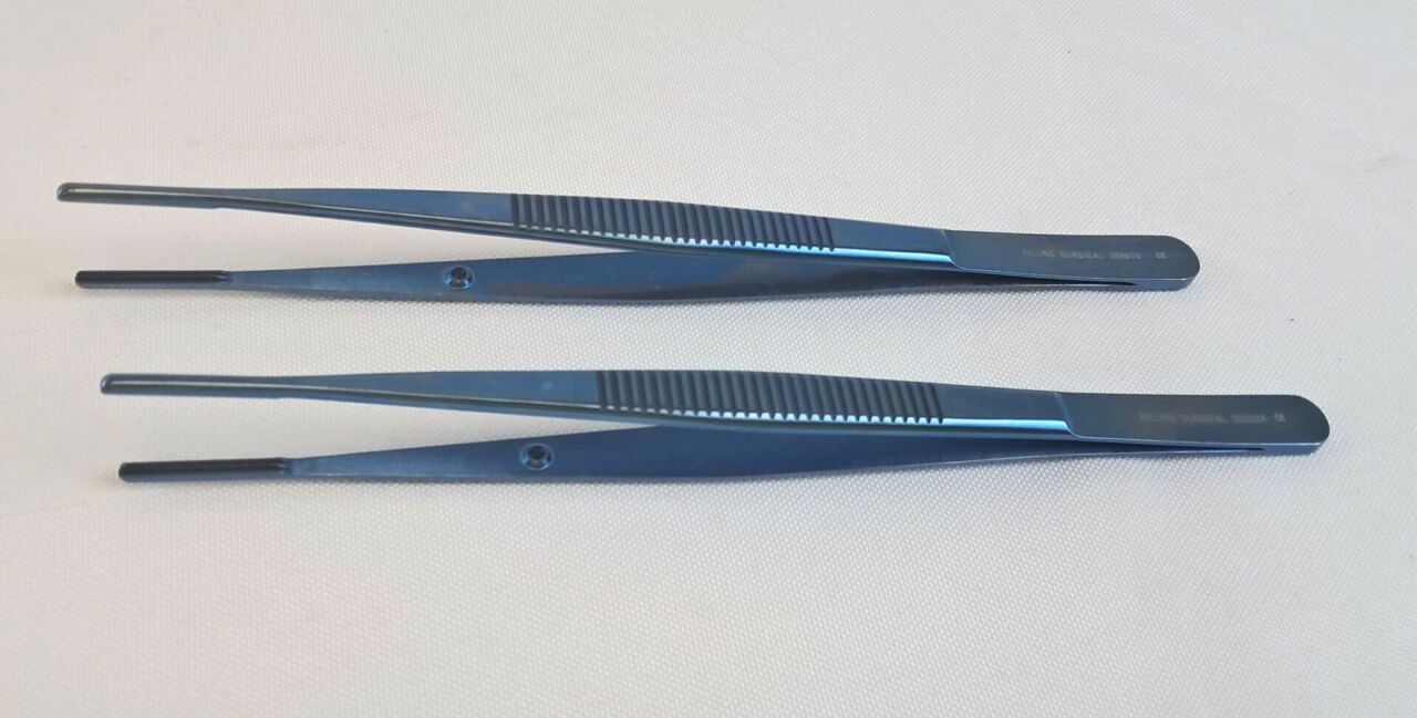 PILLING 359028 Lot of 2 DeBakey Thoracic Tissue Forceps — photo 1