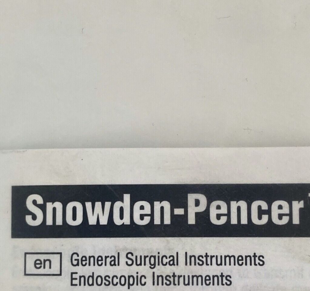 SNOWDEN-PENCER 90-5216 60mm Curved Jaw 10mm 45cm MIS Diamond Line Glassman Clamp — photo 5