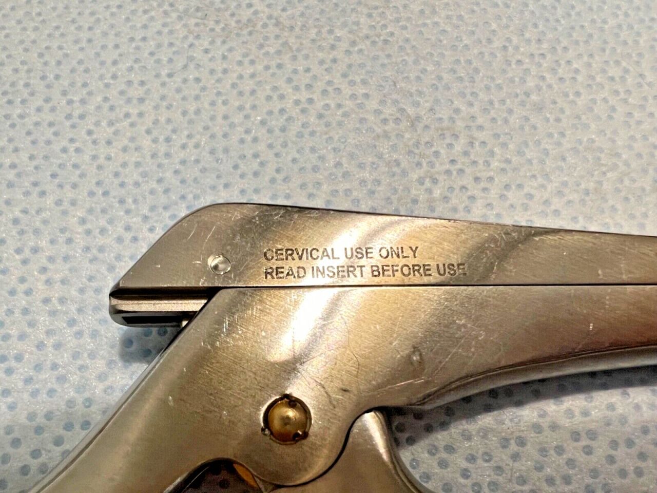 SYMMETRY 53-1512 Cervical Kerrison Rongeur w/ Drainage Holes 2mm X 40deg Up Bite 7" — photo 3