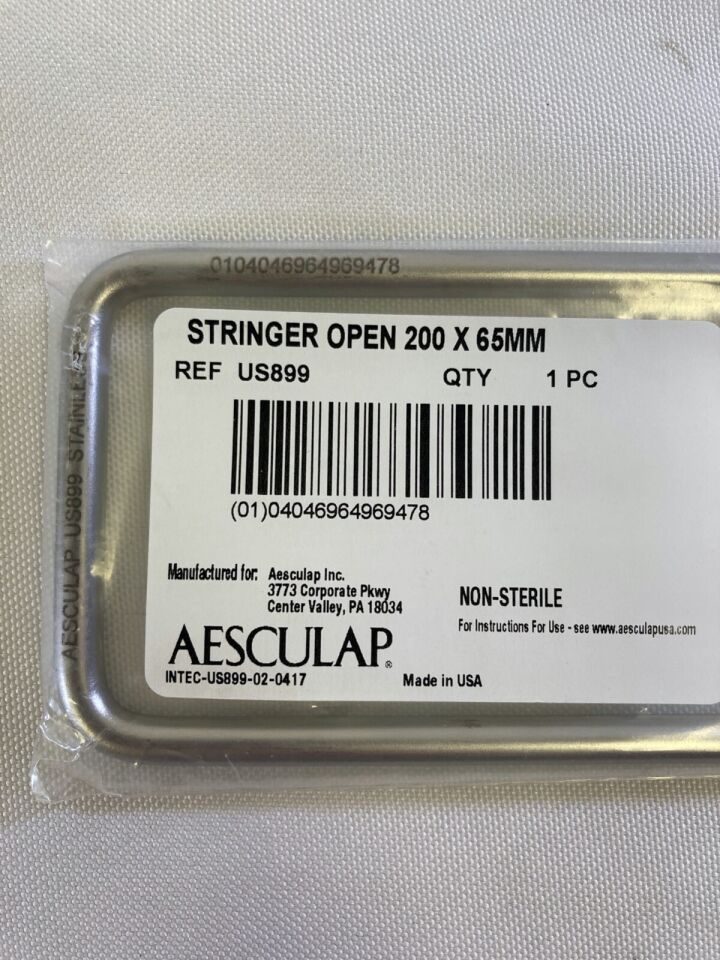 AESCULAP US899 Open Ended Instrument Stringer 200mm x 65mm — photo 2
