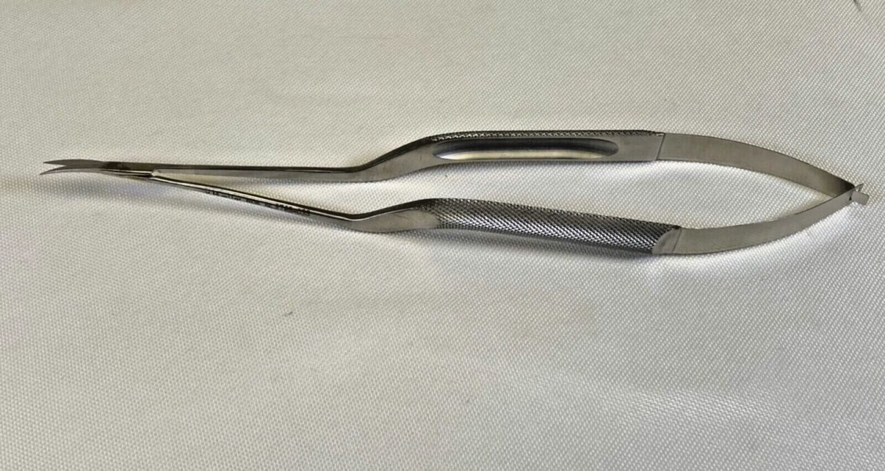 V. MUELLER NL3785-033 Rhoton Micro Scissors Bayonet Curved — photo 1