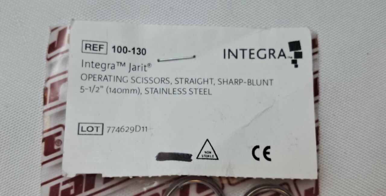INTEGRA #100-130 Operating Scissors Straight Sharp-Blunt 51/2" — photo 3