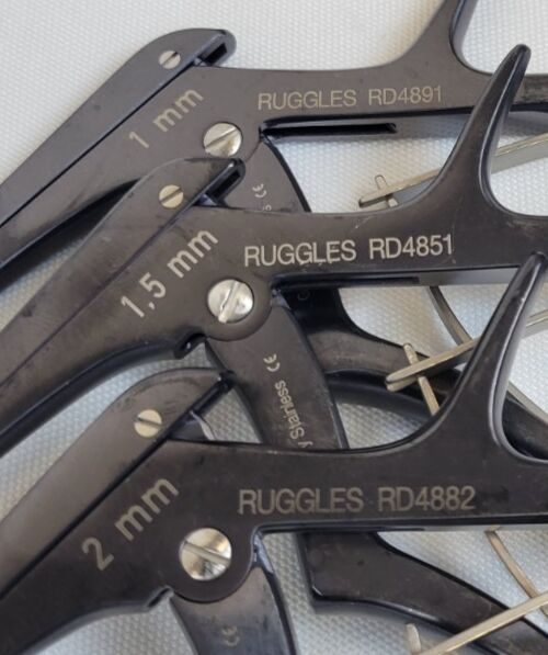 RUGGLES Various Kerrison Rongeurs, 8", 40 Upward Bite Angle, With Case — photo 10