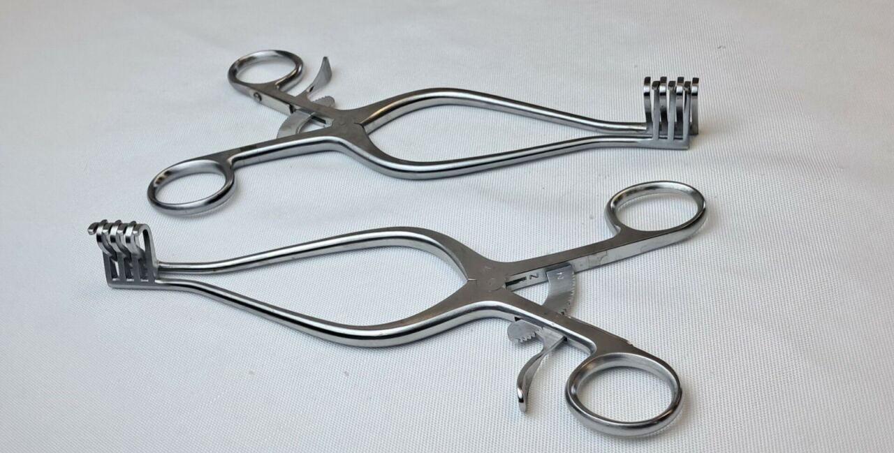 MILLENNIUM 1-615 Lot of 2 Weitlaner Retractor 8" 3x4, Blunt