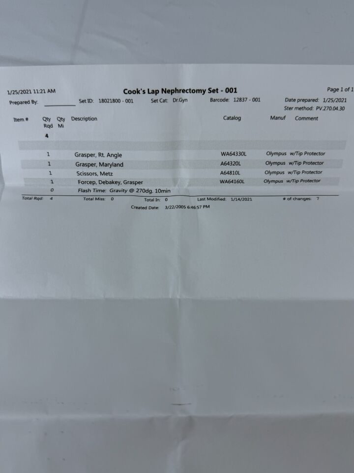 OLYMPUS Various Laproscopic Nephrectomy Set w/ Case — photo 14
