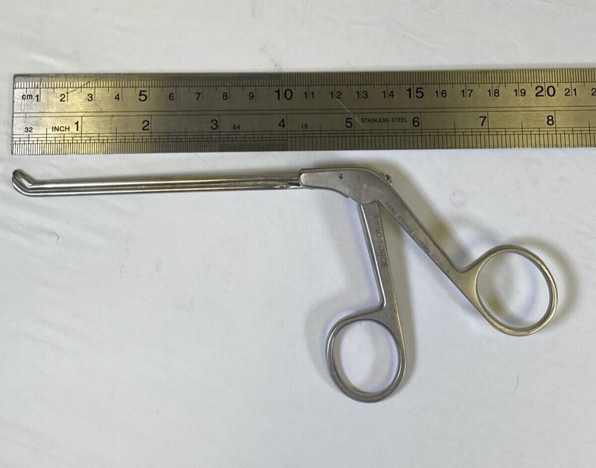 KARL STORZ 457001A Rhinoforce Weil Blakesley 45deg Jaws Size 1 Suction ENT Forcep — photo 10