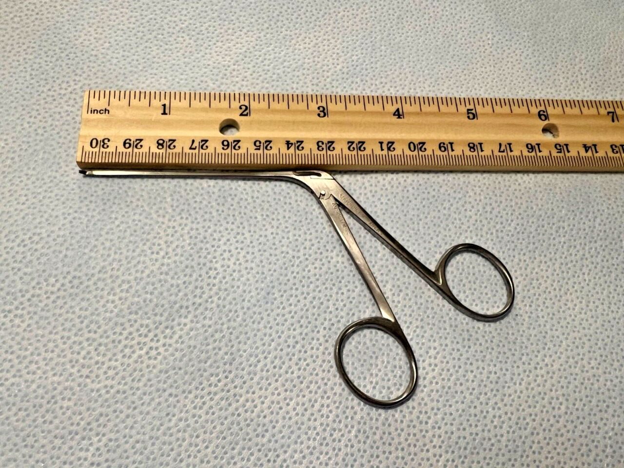 V. MUELLER AU-20872 Hough Alligator Grasping Forceps Serrated Curved Left — photo 6