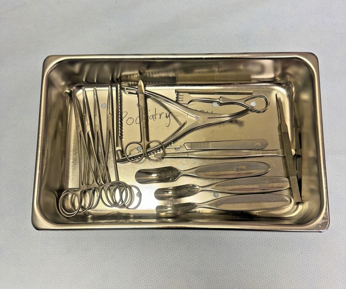 SSI ULTRA  14 Piece Symmetry Codman Podiatry Set w/ Sterilization Tray — photo 1