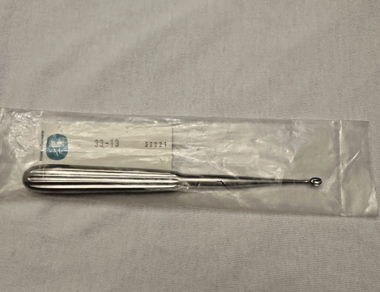 MILTEX 33-13 Dermal Curette 160mm Oval Spoon Size 1 — photo 2
