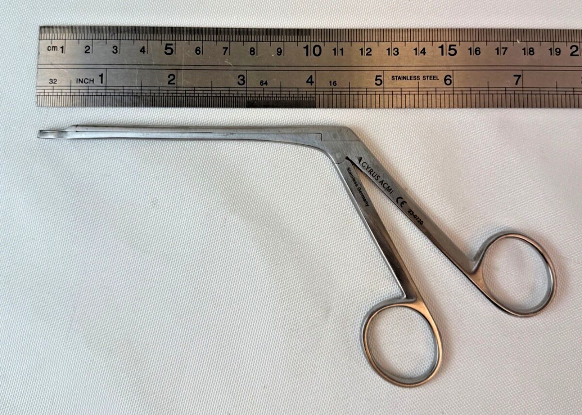 GYRUS ACMI 23-0730 Weil Blakesley Forcep Straight 4.8mm x 14mm Bite ENT — photo 8