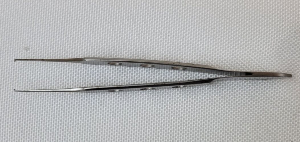 AESCULAP OC051R Bishop-Harmon Iris Tissue Surgical Forceps, Straight Tips