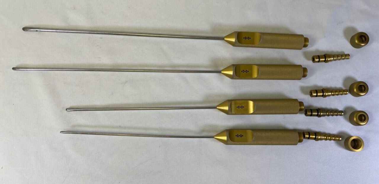 4 Piece w Toomey Connection & Thumb Holes 3 Hole Spatula Cannula — photo 5