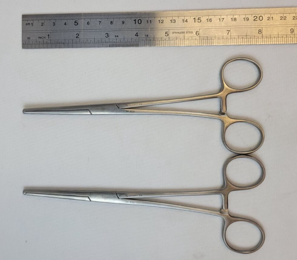 SYMMETRY 34-4130 Set of 2 Rochester-Ochsner Forceps, Straight, 8" — photo 8