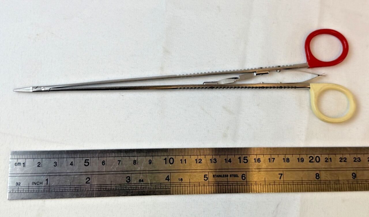 SCANLAN 6006-152 Diamond Dust Jacobson Micro Needle Holder 9" Ring Handle 5-0 — photo 8