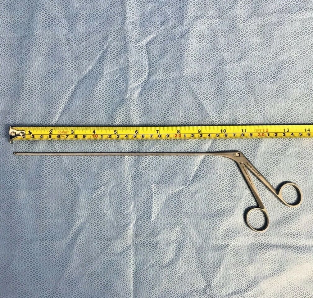 PILLING WECK 50-5116 Extra Light Angled Jackson Laryngeal 2mm Cup Forceps 11" ENT — photo 8