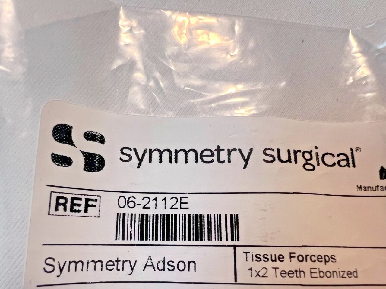 SYMMETRY SURGICAL 06-2112E Adson Tissue Forceps — photo 2