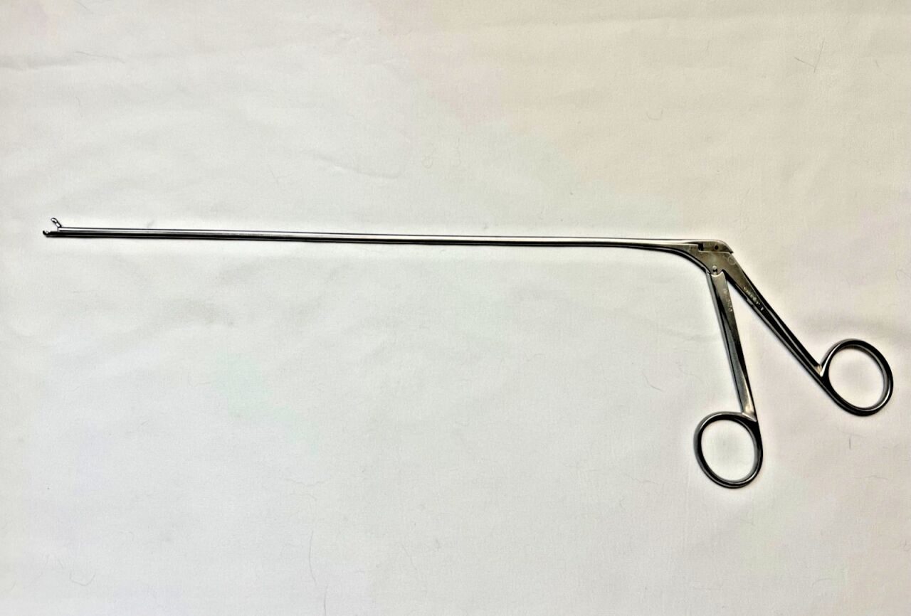 V. MUELLER BE-2420 Straight Single Action Jackson Laryngeal Cup Forceps 11" L — photo 1