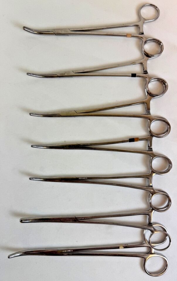 SKLAR 8" 9" ObGyn Set of 7 Heaney Hysterectomy Forceps Clamps