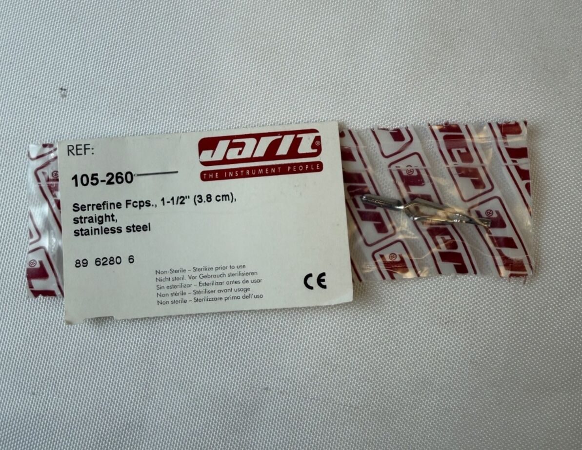 JARIT 105-260 Serrefine Hemostat Forceps Cardiovascular Clamp