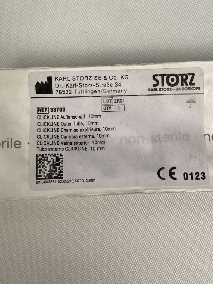 KARL STORZ 33700 Clickline Insulated Outer Tube w/ Luer Lock Laparoscopy — photo 3