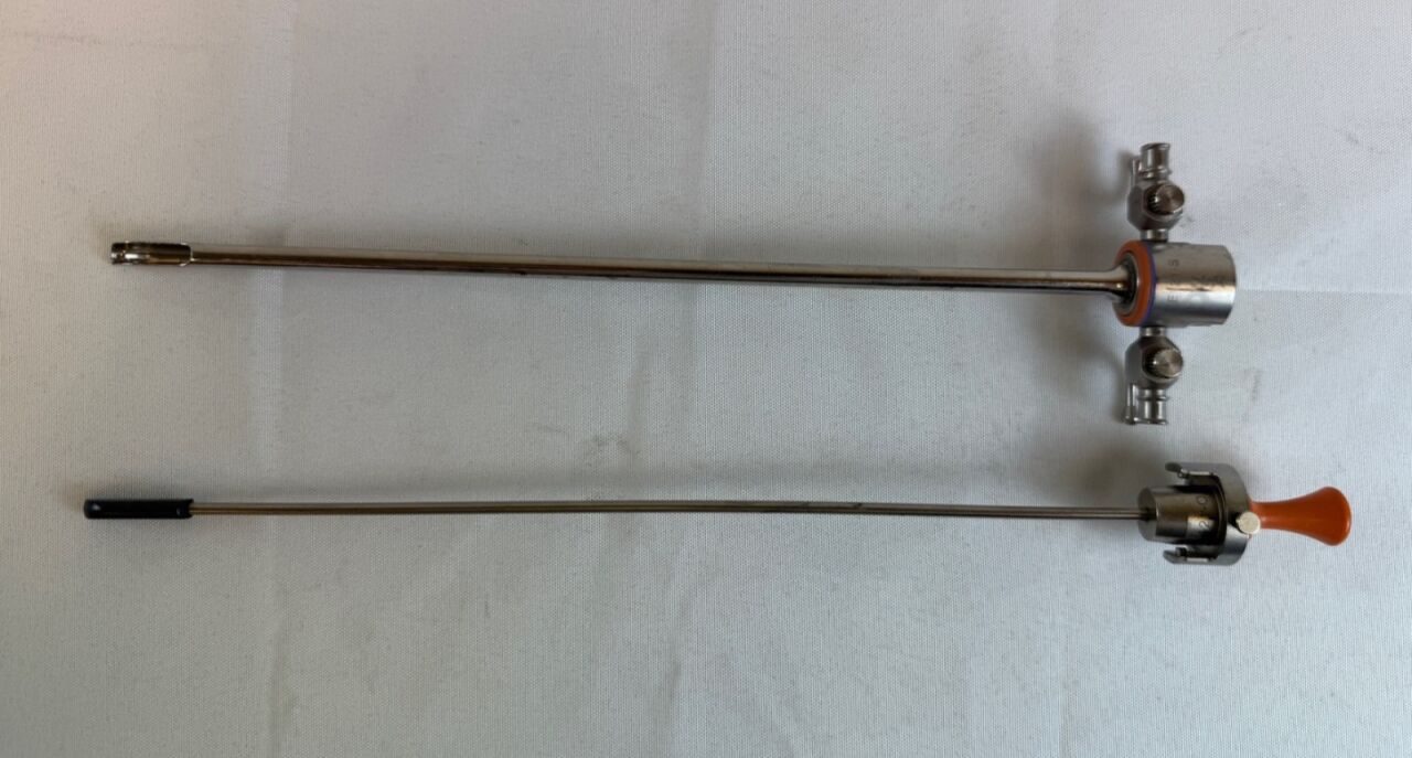 ACMI E121-S E121-O 21Fr Dual Valve Cysto Sheath & Obturator Urology