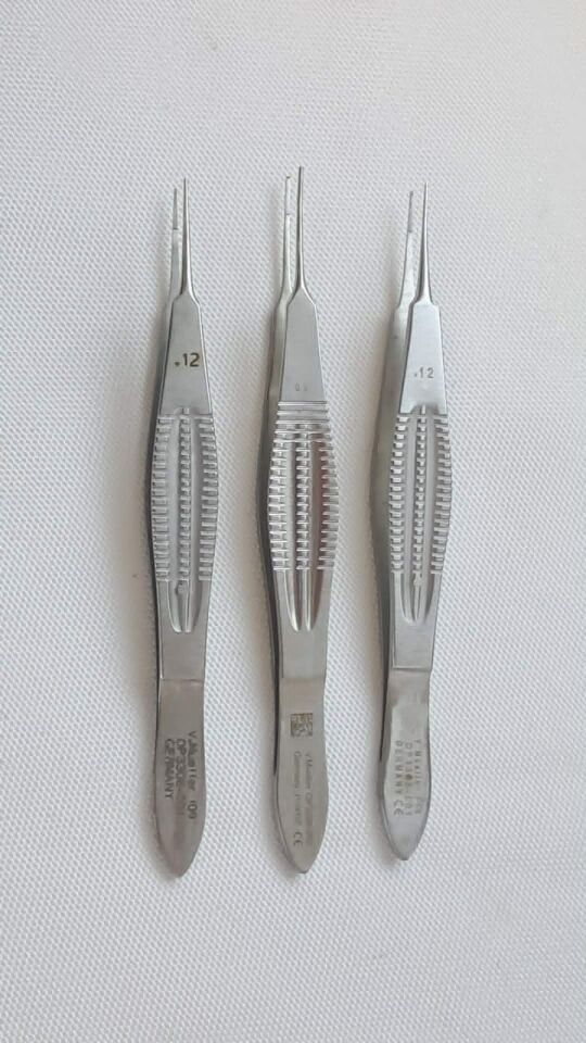V. MUELLER OP3308-001 & OP3308-002 Castroviejo Corneal Suturing Forceps Set — photo 5