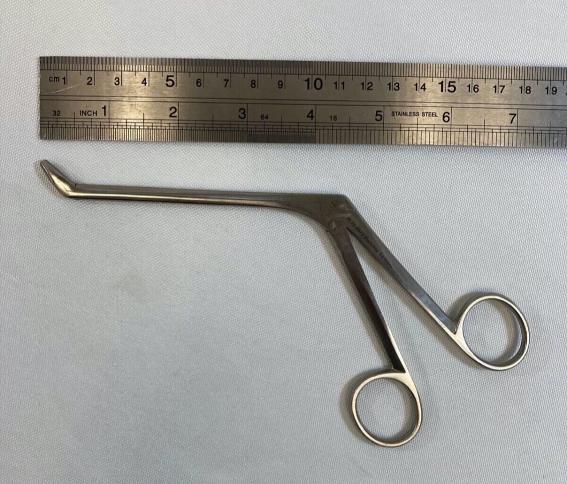 RICHARDS OLYMPUS 23-0672 Weil Blakesley Ethmoid Forceps 45deg Up x 5mm x 13mm Jaws — photo 9