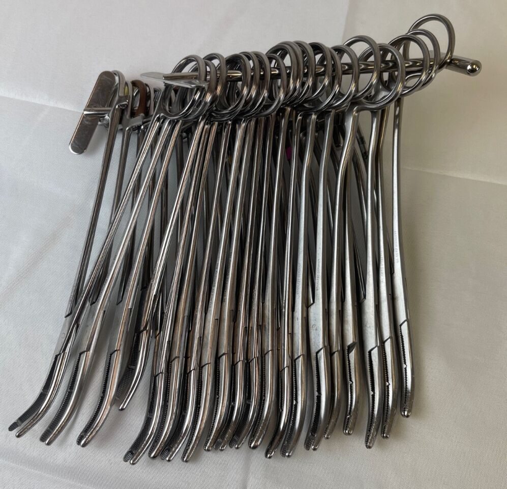 VARIOUS   Sklar Codman V Mueller Heaney Hysterectomy Clamps 2 Teeth Heavy Pattern — photo 1