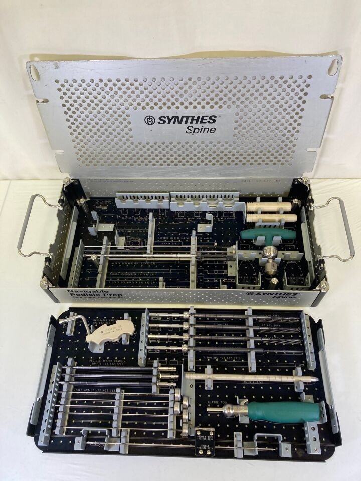 SYNTHES  Spine Pedicle Prep Navigated Cannulated Instruments Set