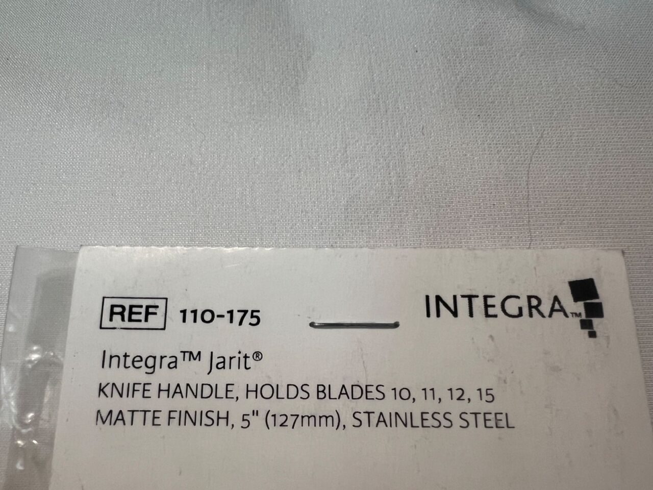 INTEGRA 110-175 Knife Handle For Blades 10,11,12,15 Matte Finish 5" Length — photo 2