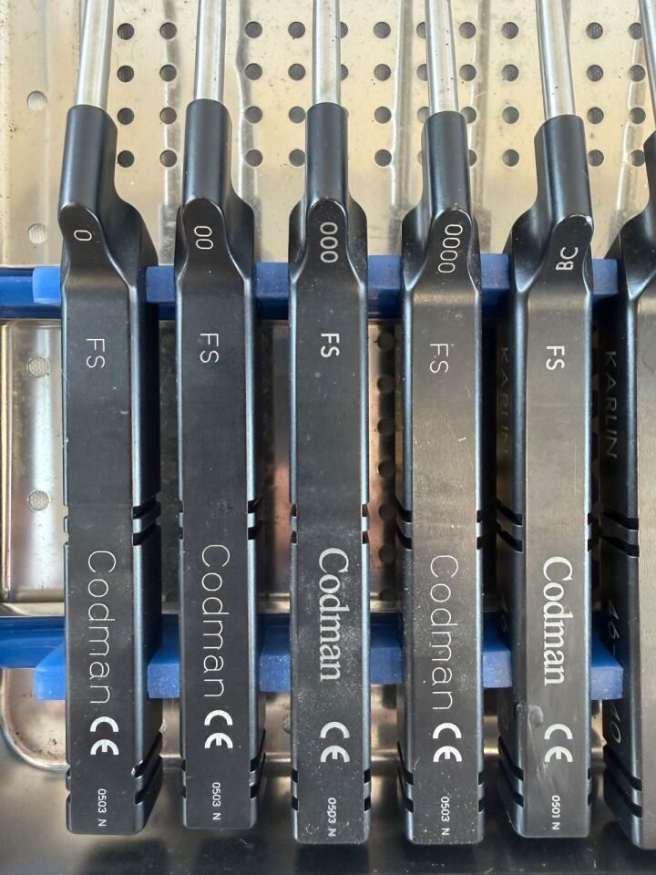 CODMAN Karlin 10 Piece   9.5" Long Microdiscectomy Curette Set w/ Case Orthopedics — photo 2