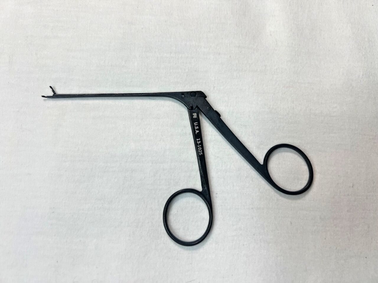 RICHARDS 13.1025 Delicate Cup ENT Forceps Curved Left 4mm x 3" Length