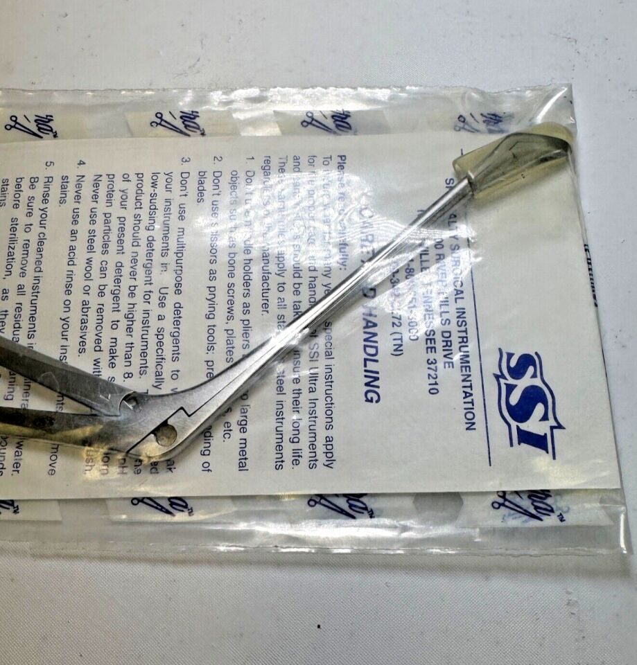 SSI ULTRA 66-2812 Weil-Blakesley #1 Nasal Forceps Fenestrated Oval Cups 4-3/8in — photo 3