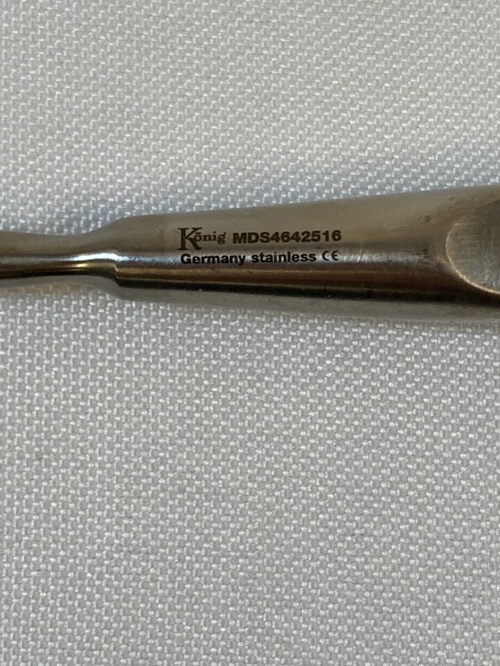 KONIG MEDLINE MDS4642516 Joseph Periosteal Elevator 5mm Blade Curved 7.25" Orthopedic — photo 2