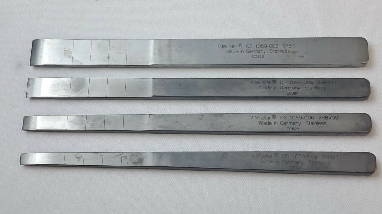 V. MUELLER  Straight Osteotome Set Orthopedic