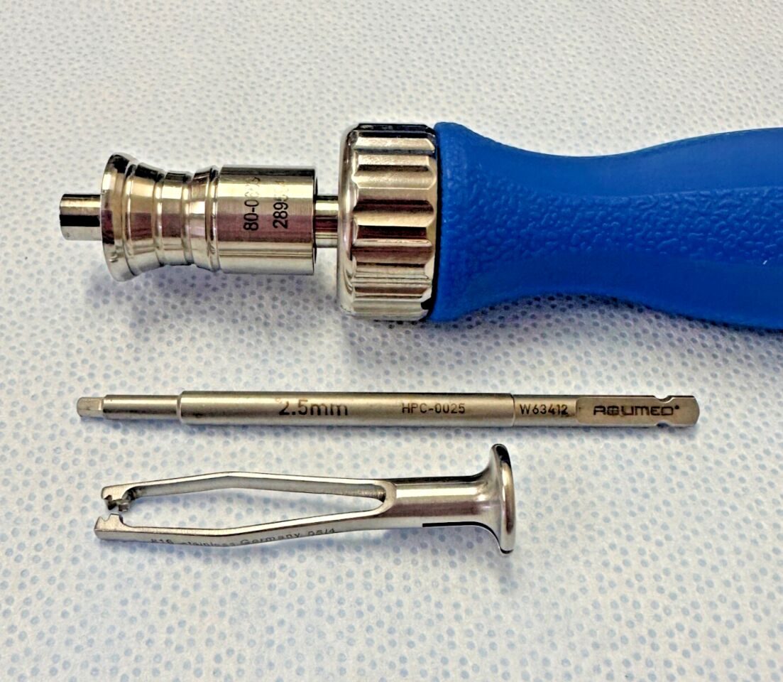 ACUMED 80-0663 Medium Ratcheting Driver Set w/ Handle 2.5mm Hex Driver & Sleeve — photo 7