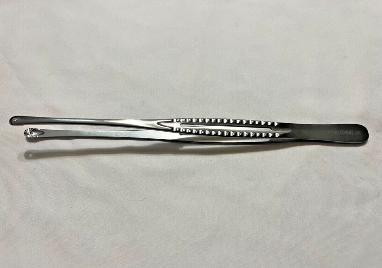 V. MUELLER SU2460-Z Mayo-Russian Tissue Forceps Radially Serrated Cup Tips 9" L — photo 1