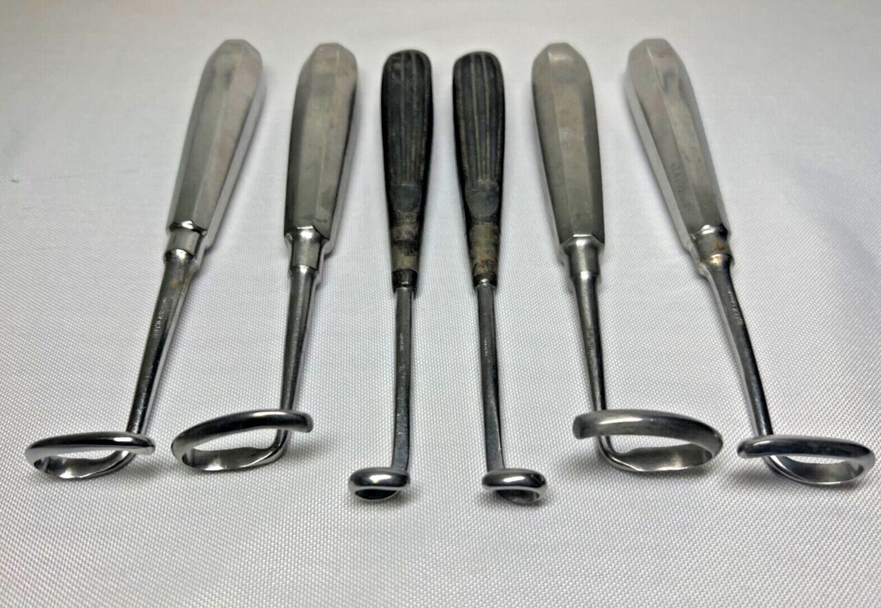 WECK Lot of 6 German Stainless Tiemann Left & Right Sides Rasp Instruments