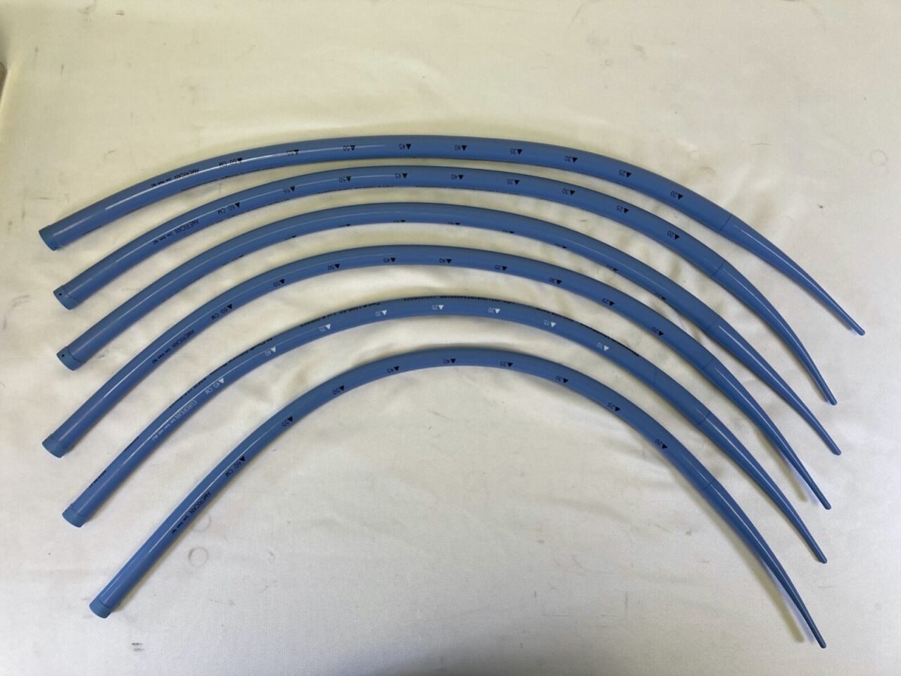 MEDOVATIONS 60FR-50Fr M-Flex Blue Silicone Maloney Tapered Esophageal Bougie Set — photo 3