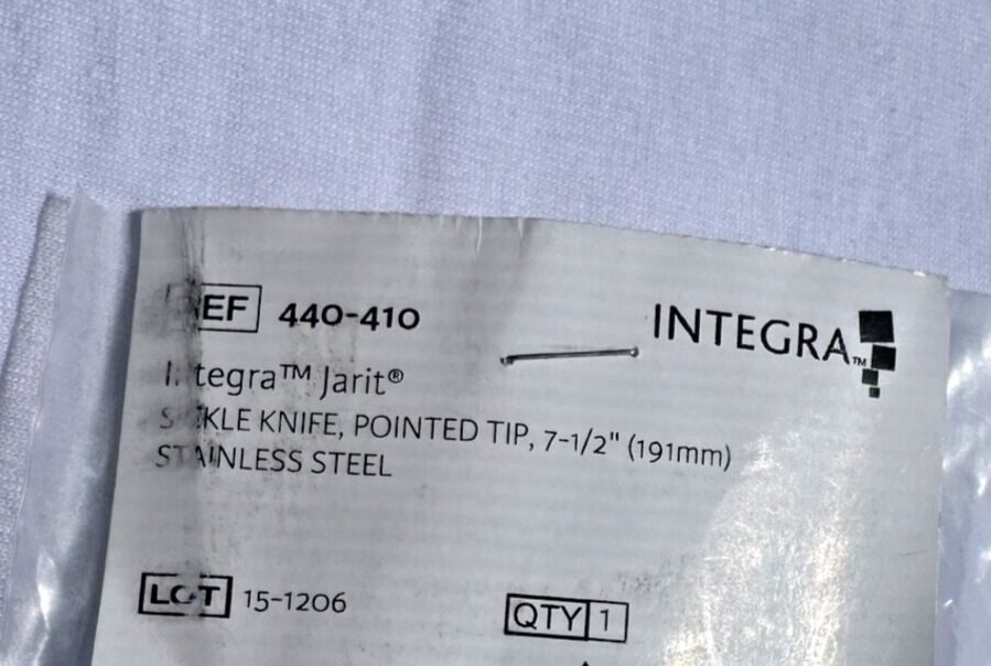 INTEGRA 440-410 Sinus Sickle Knife Curved Pointed Tip 7-1/2" — photo 2