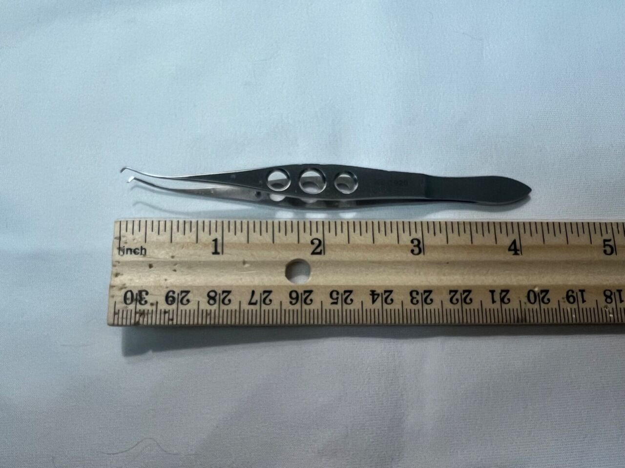KATENA K5-1920 Hyde Corneal Forceps 2x2 Teeth w/ 0.12mm Tying Platform 4-1/4" L — photo 4