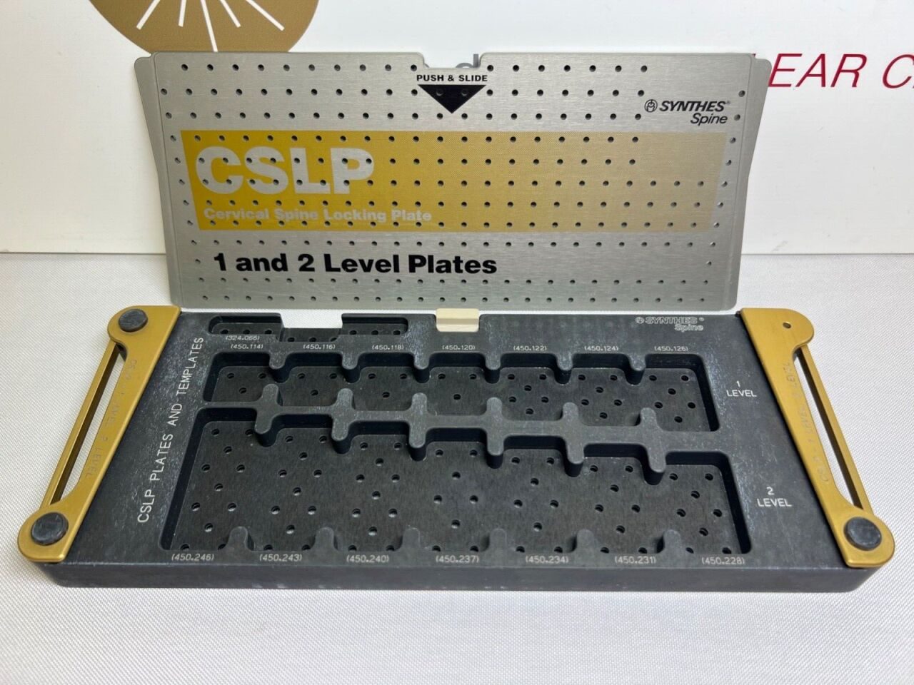 SYNTHES CSLP Cervical Spine Locking Module 1 & 2 Case (EMPTY). — photo 1