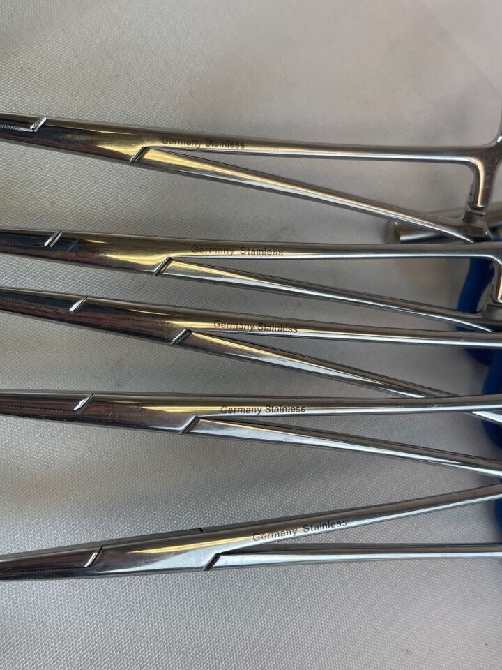 PILLING 477110 Lot of 5 Coller Hemostatic Forcep Curved 38mm x 1.8mm Tip L: 6.5" — photo 8