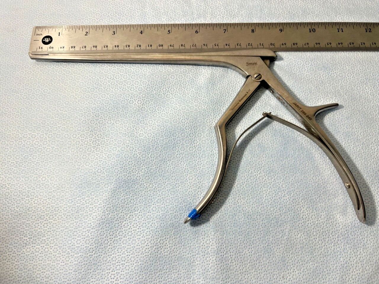 JARIT 280-240 Spurling-Kerrison Rongeur 3mm X 40deg Upbite, 8" WL — photo 5