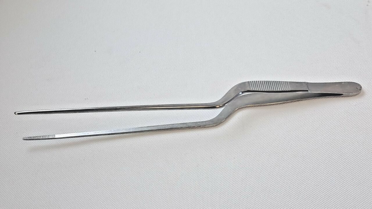 V. MUELLER RH460 Cohen Nasal Dressing Forceps Straight Serrated Tips 1/2" — photo 3