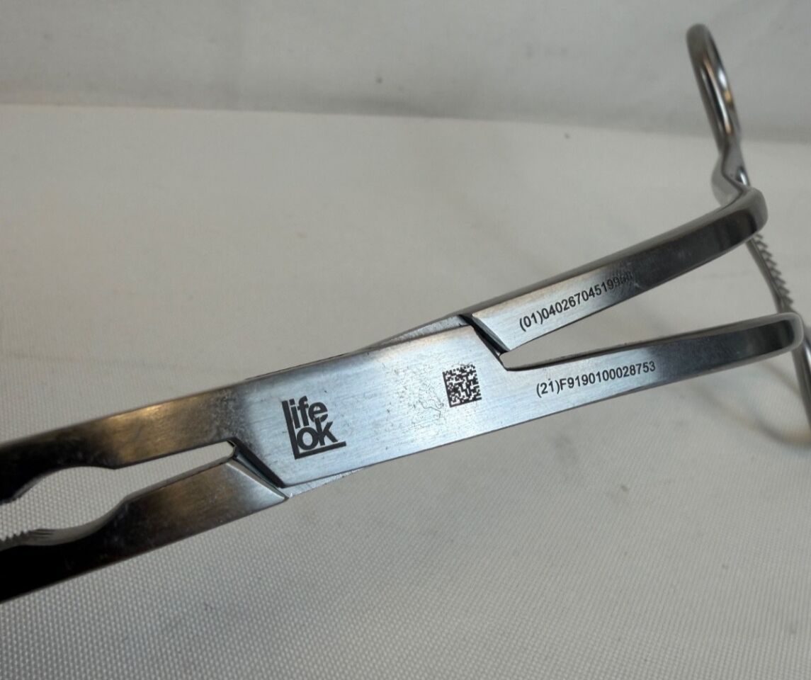 PILLING WECK 353539 Cherry Supraceliac Clamp LIFELOK 2x3 AtrauGrip Jaws Curved — photo 2