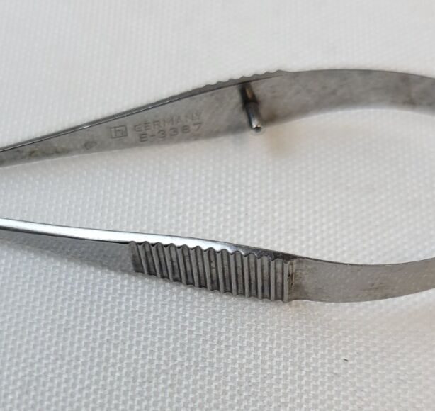 KARL STORZ E3387 Vannas Capsulotomy Scissors 6mm Curved Blades — photo 4
