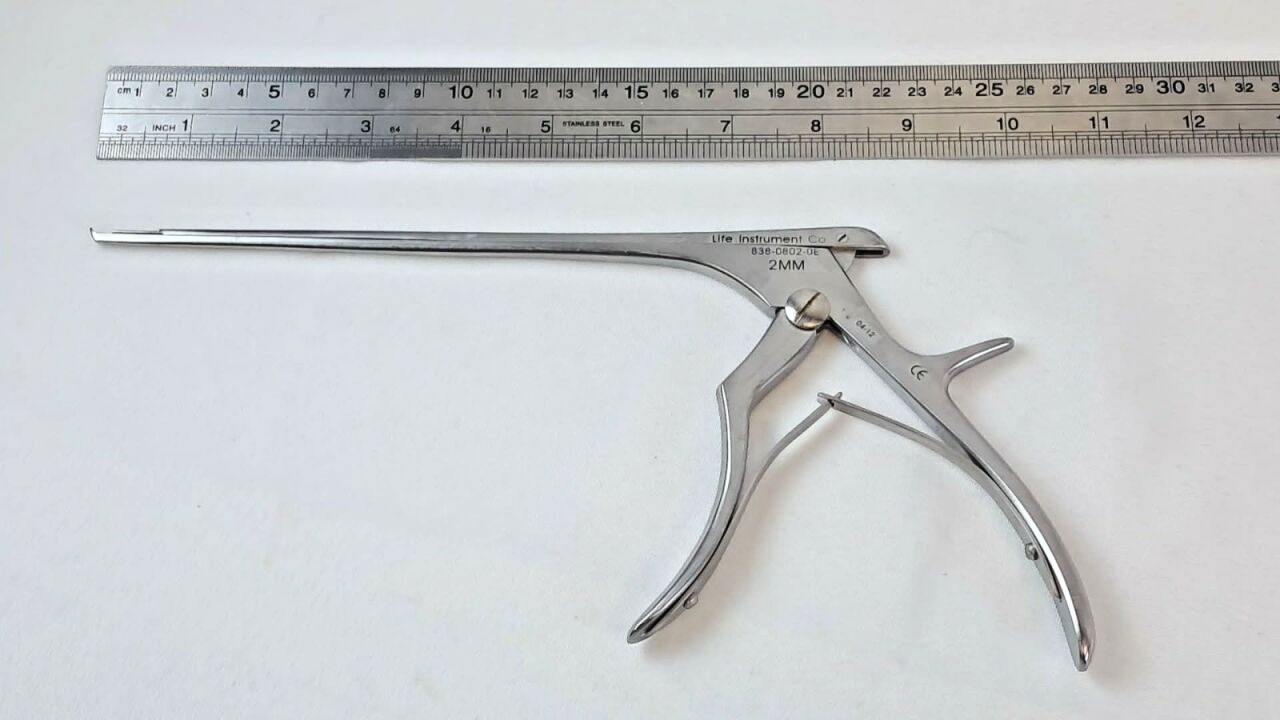 LIFE INSTRUMENT 838-0802-0E 2mm Kerrison Bone Punch Wide Opening w/ Ejector — photo 5